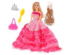 Mikro Trading Panenka princezna růžová 29 cm s doplňky v krabičce