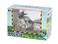 Mikro Trading Motorka policejní CZ 12 cm kov na volný chod v krabičce