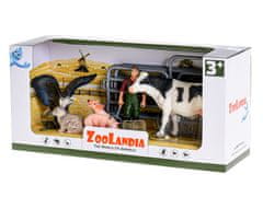 Mikro Trading Zoolandia - Kráva se zvířátky z farmy a doplňky