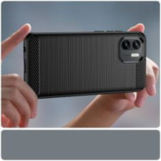 IZMAEL Pouzdro Carbon Bush TPU pre Xiaomi Redmi A1 - Černá KP24657