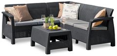 KETER ZAHRADNÍ ROH CORFU RELAX SET GRAPHITE 