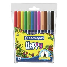 Centropen Popisovač HAPPY LINER 2521/12, sada 12 barev