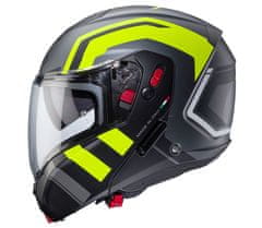 Caberg Helma na moto Horus X Road matt gun metal/black/yellow fluo vel. M