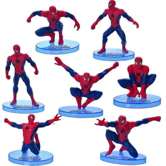 INTEREST Spiderman - Sada 7 ks figurek + dekorace na dort toppery.