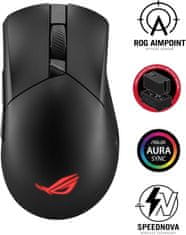 ASUS ROG Gladius III Wireless AimPoint, černá (90MP02Y0-BMUA01)