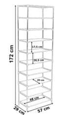 TZB Textilní botník LEA 57 cm antracitový