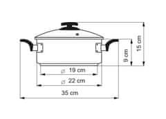 Kolimax Rendlík Comfort s poklicí, průměr 22 cm, objem 3.0 l