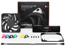 Noctua NF-A12x25-PWM chromax.black.swap ventilátor 120x120x25mm