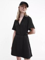Calvin Klein dámské šaty černé s logem Velikost: S
