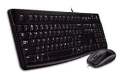 Logitech set Desktop MK120, drátový, USB, US