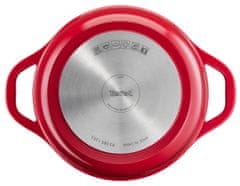 Tefal kastrol Air 24 cm E2544655 + poklice červená