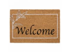 sarcia.eu Kokosová rohožka, PVC domácí rohožka s nápisem Welcome 40x60 cm