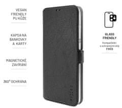 FIXED Tenké pouzdro typu kniha Topic pro Xiaomi Redmi Note 12R FIXTOP-1218-BK, černé