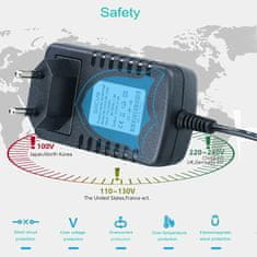YUNIQUE GREEN-CLEAN Napájecí zdroj 12V 2A transformátory 24W napájecí adaptér pro LED pásk, univerzální nabíječku, displej, rádio a další zařízení