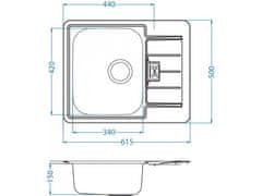 Alveus LINE 60 Dekor ECO 900-610x500 F