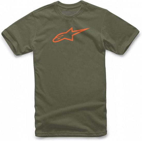 Alpinestars tričko Ageless Classic TEE - Military/Orange (zelené)