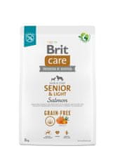 shumee BRIT Care Grain-Free Senior & Light Salmon – suché krmivo pro psy – 3 kg
