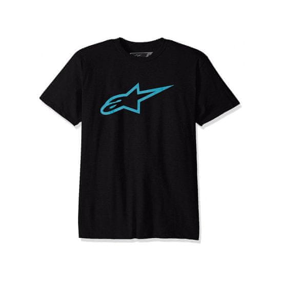 Alpinestars tričko Ageless Classic TEE - Black/Turquise (Černé)