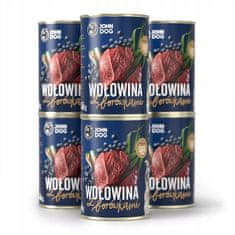 shumee John Dog BERRY Dospělé hovězí s borůvkami 400g*6