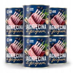 shumee John Dog BERRY Dospělé jehněčí s ostružinami 800g*6