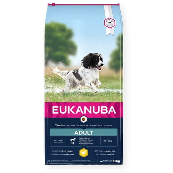 shumee EUKANUBA pro dospělé kuře středních plemen (15 kg)