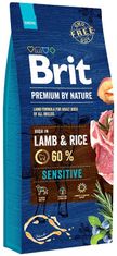 shumee BRIT Premium By Nature Sensitive Lamb & Rice - suché krmivo pro psy - 15 kg