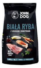 shumee John Dog Dospělá bílá ryba s lososem a zeleninou 12kg