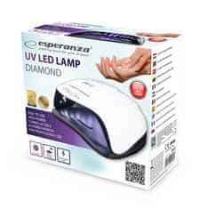 Esperanza Lampa na nehty UV LED Diamond EBN007 80W bílá