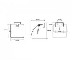 BEMETA BEMETA NIKI: Držák toaletního papíru s krytem 153112012 - Bemeta