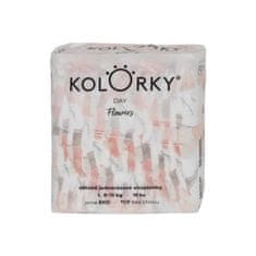 KOLORKY DAY Pleny jednorázové eko, květiny L (8-13 kg) 19 ks