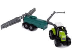 Lean-toys Zelený Traktor Postřikovač Farma Zvuk