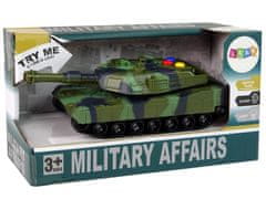 Lean-toys Vojenský Tank 1:32 Moro Zvuk Světla