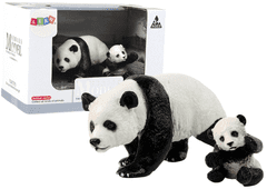 shumee Sada 2 figurek pandy s mládětem Panda Animals of the World