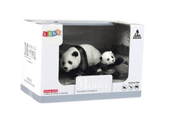 Lean-toys Sada 2 Figurek Panda S Mladou Pandou Zvířata Sv