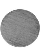 4sleep Kusový koberec kulatý PORTOFINO šedý 60x60 Jednobarevný 1cm až 1,9cm PORTOFINO 20/20/60 Šedá