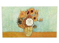 Duo Porcelánová kávová souprava, 6ks šálků s podšálky Vincent van Gogh - Sunflowers v dárkové krabičce - 6 x 280 ml