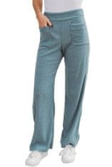 OMG! Dámské kalhoty s vysokým pasem Dryt modrá L