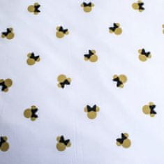 Jerry Fabrics Bavlněné ložní povlečení Minnie Mouse se zlatým potiskem