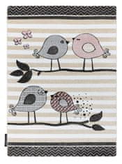 Dywany Łuszczów Dětský kusový koberec Petit Birds cream 120x170