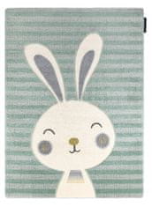 Dywany Łuszczów Dětský kusový koberec Petit Rabbit green 140x190