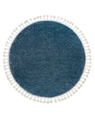 Dywany Łuszczów Kusový koberec Berber 9000 blue kruh 120x120 (průměr) kruh