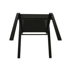 IWHOME Jídelní set VIGO L antracit + 6x židle VALENCIA 2 černá