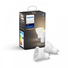 Philips Hue Bluetooth LED White žárovka GU10 5.2W 400lm 2700K set 2 ks