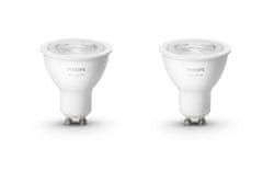 Philips Hue Bluetooth LED White žárovka GU10 5.2W 400lm 2700K set 2 ks