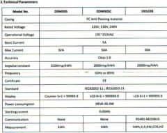 HADEX Elektroměr DDM30SC 1 fázový na DIN lištu