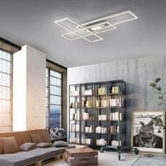 PAUL NEUHAUS LEUCHTEN DIREKT is JUST LIGHT LED stropní svítidlo stříbrná barva 99x29cm, hranaté, stmívatelné, downlight plus sidelight 2700-5000K