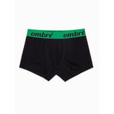 OMBRE Pánské spodky OMBRE černo-zelené MDN120890 XL