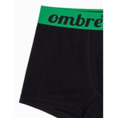 OMBRE Pánské spodky OMBRE černo-zelené MDN120890 XL