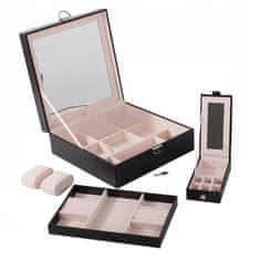 Northix Jewelry box and Watch box in Artificial leather 