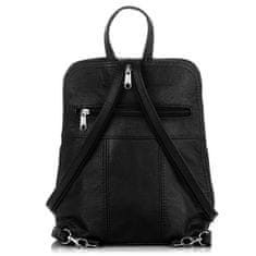 PAOLO PERUZZI Šedý Kožený Dámský Batoh Urban Backpacks